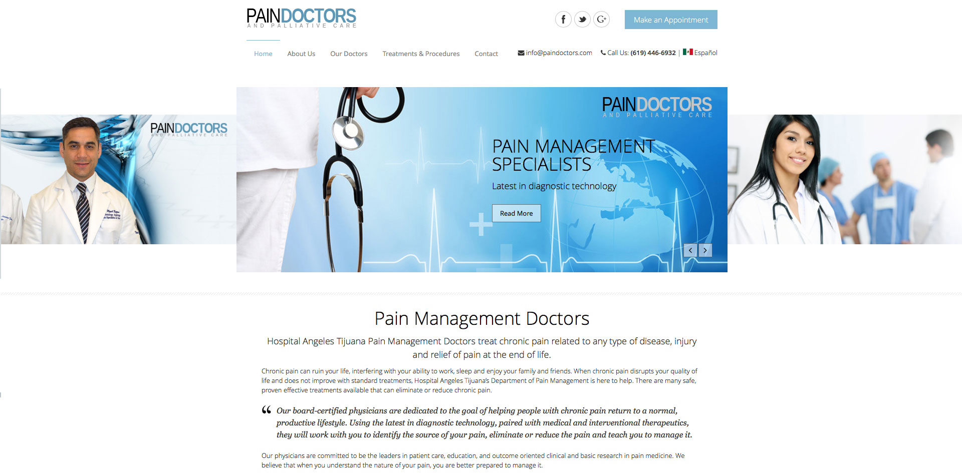 Pain Doctors designed by Blue Guys